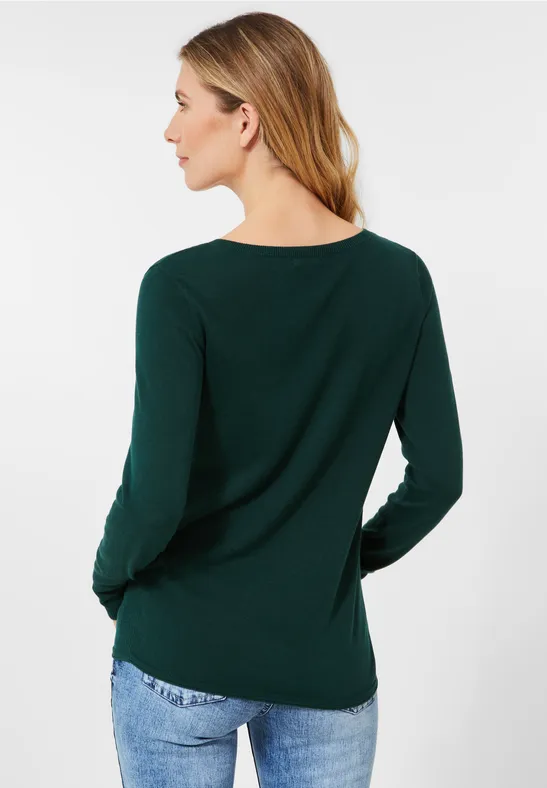 Pullover mit V-Ausschnitt ponderosa pine green