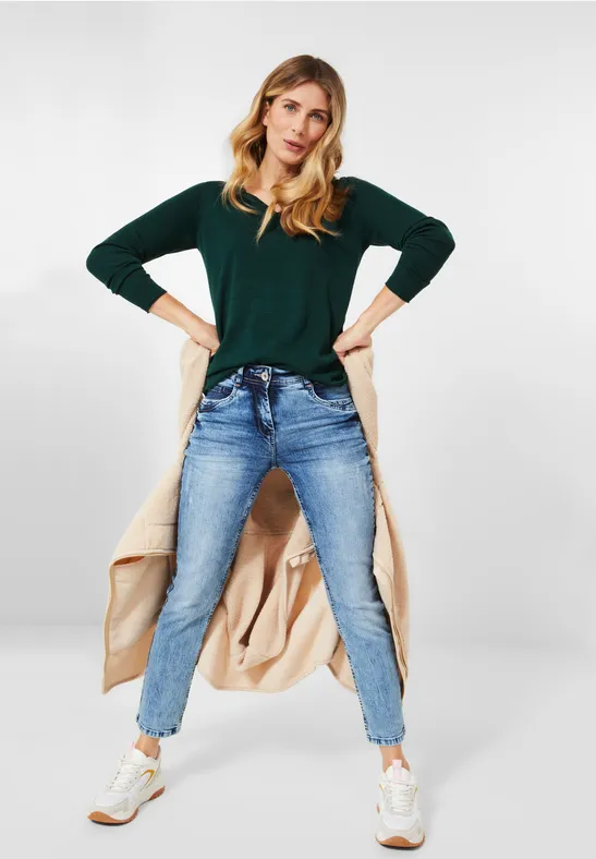 Pullover mit V-Ausschnitt ponderosa pine green