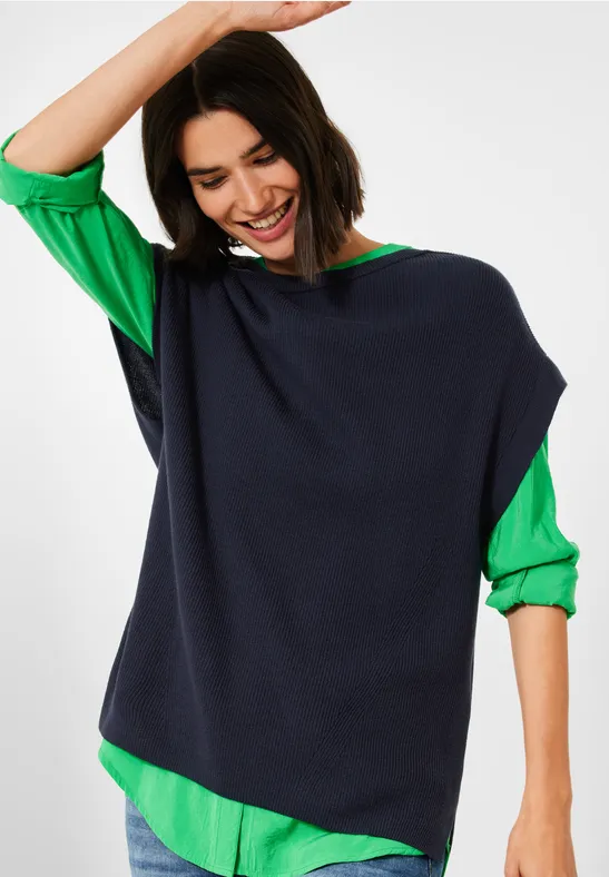 Débardeur en maille deep blue
