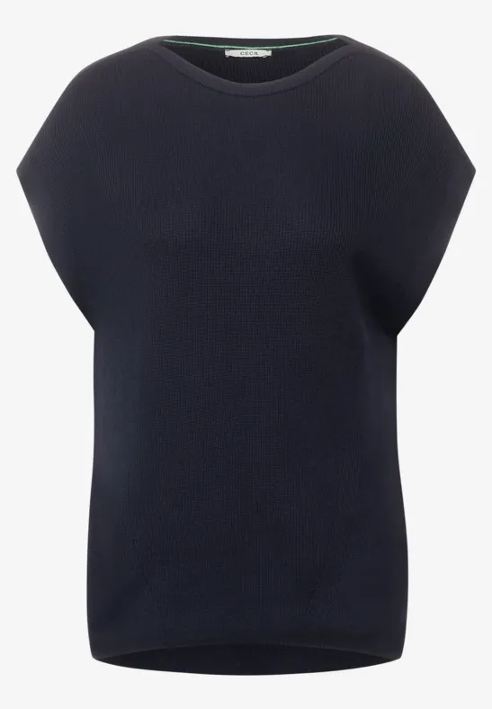 Débardeur en maille deep blue