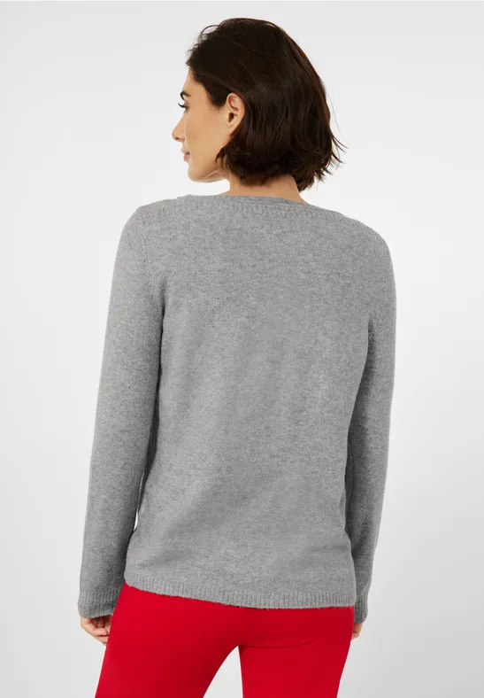 Pull-over cosy mineral grey melange