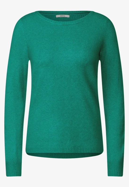 Cosy trui smaragd green melange