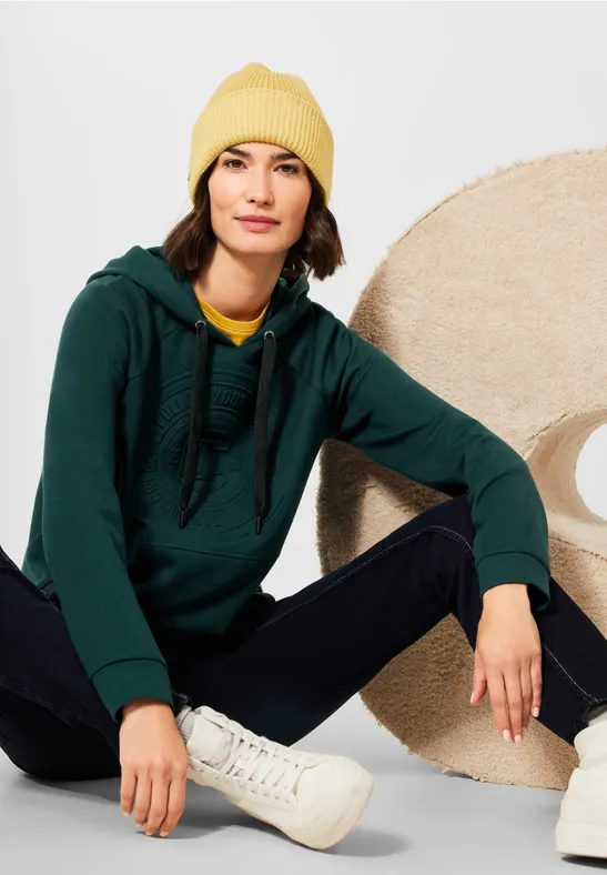 Sweatshirt mit Kapuze ponderosa pine green
