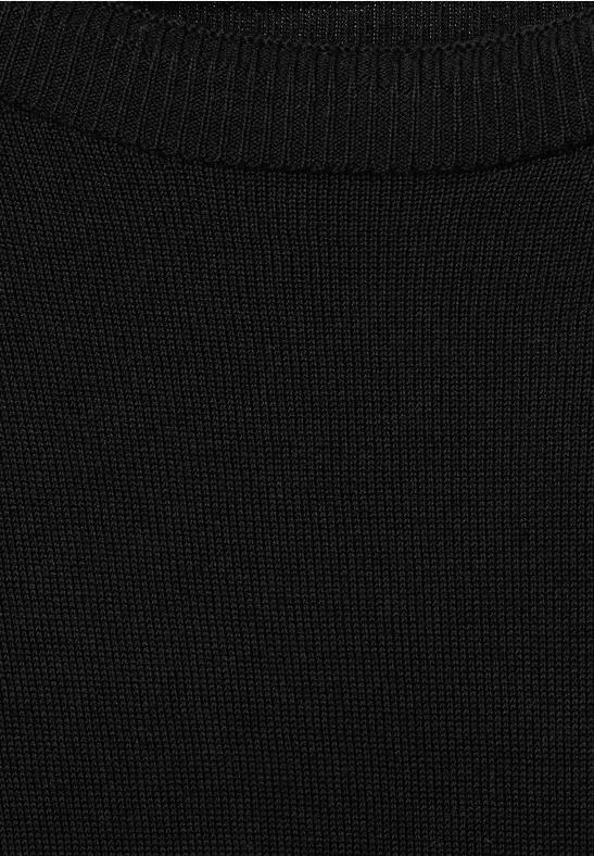 Basic gebreide trui Black