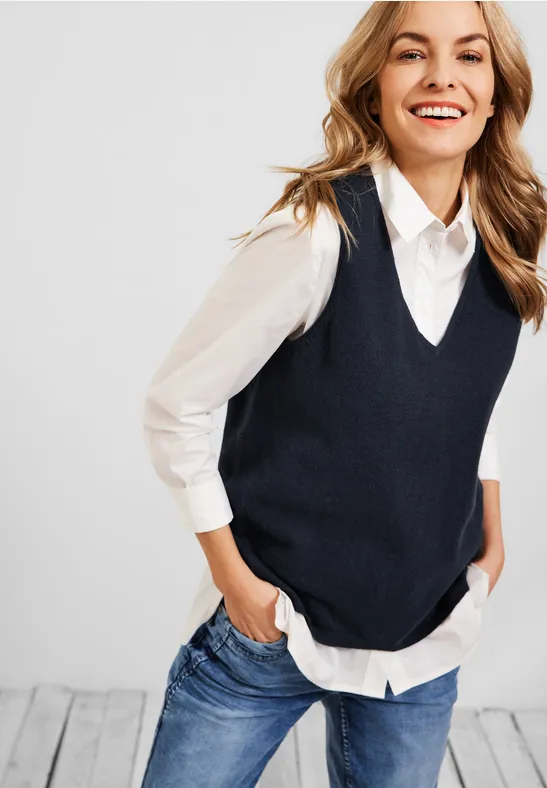 Cosy pullunder deep blue
