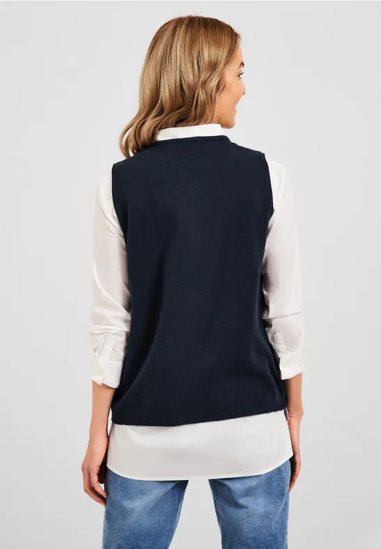 Cosy pullunder deep blue