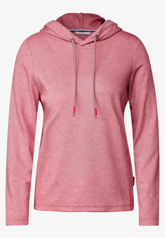 Sweat-shirt à capuche strong red