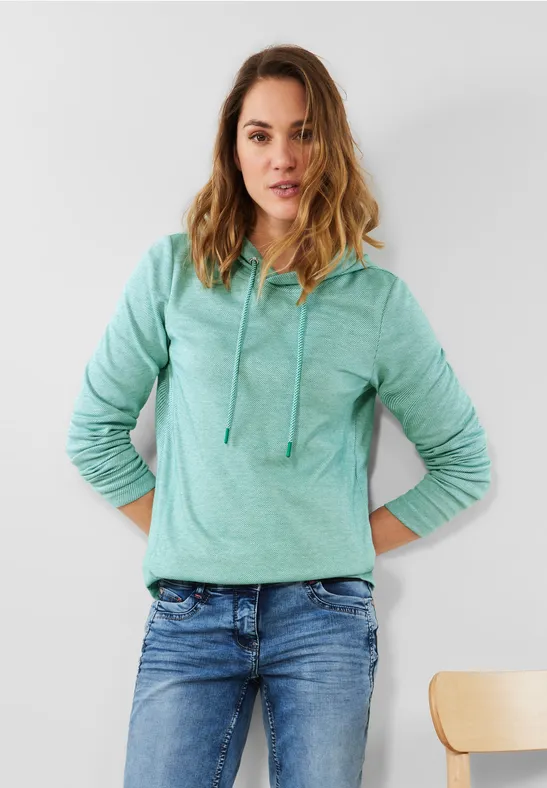 Sweat-shirt à capuche smaragd green