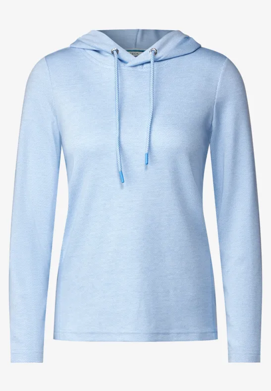 Sweat-shirt à capuche faded blue