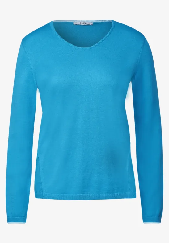 Trui met V-hals club blue