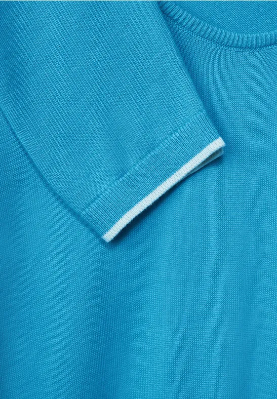 Trui met V-hals club blue