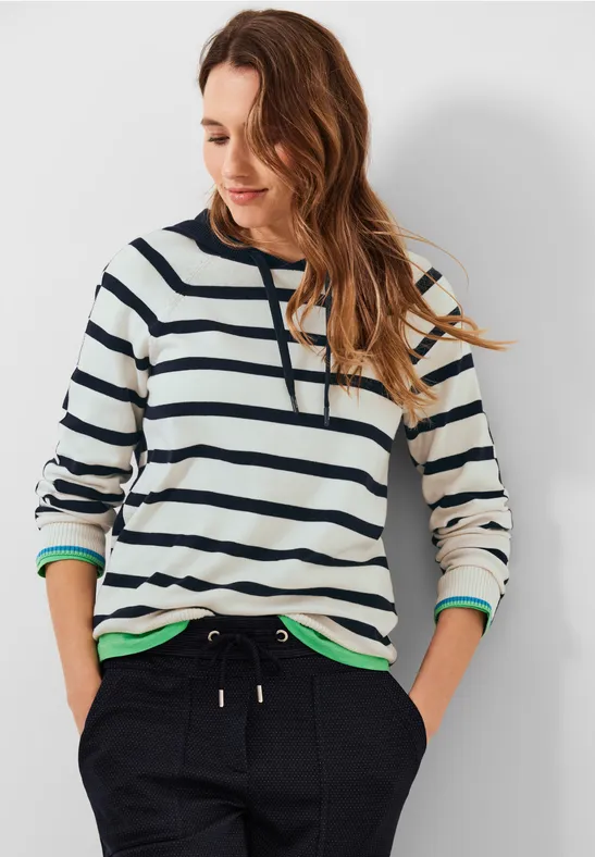 Pull-over à capuche raw sand beige