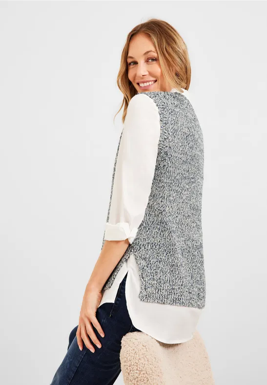 Débardeur en tricot deep blue
