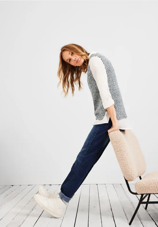 Débardeur en tricot deep blue