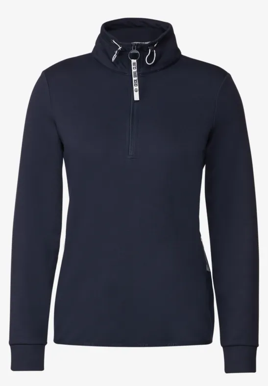 Pull-over troyer avec fermeture éclair deep blue