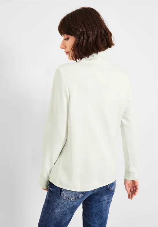 Troyer Pullover mit Zipper vanilla white