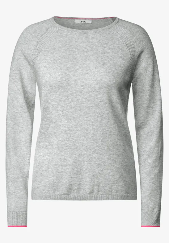 Pull-over avec mélange de structures real grey melange