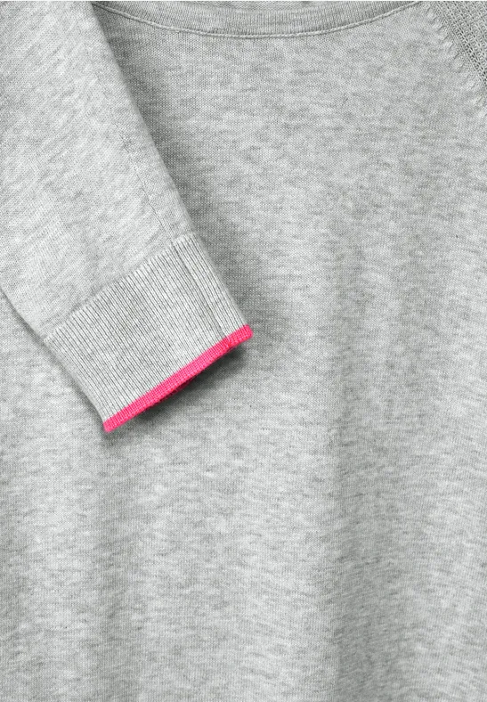 Pull-over avec mélange de structures real grey melange