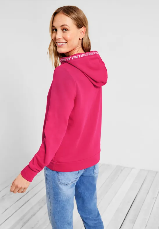 Sweatshirt mit Kapuze fresh pink