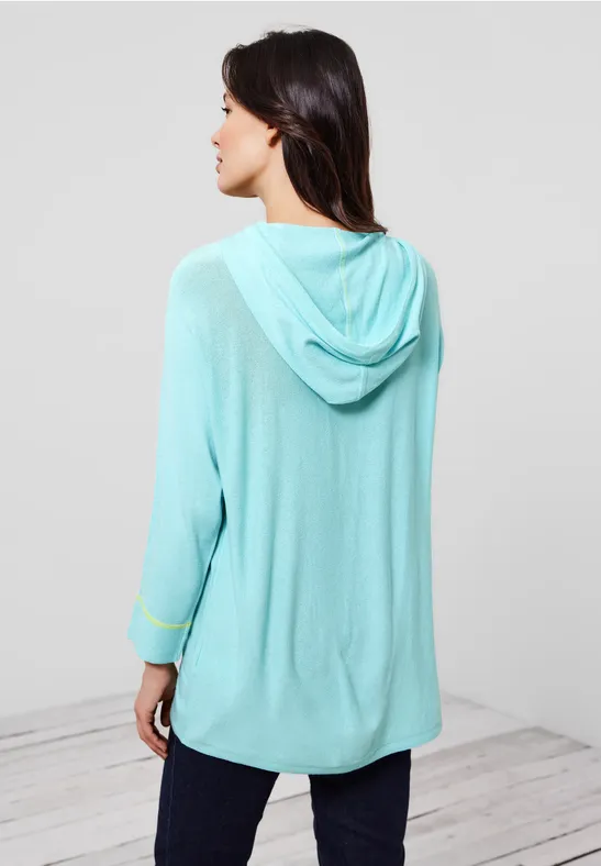 Pull-over d'été à capuche clary mint