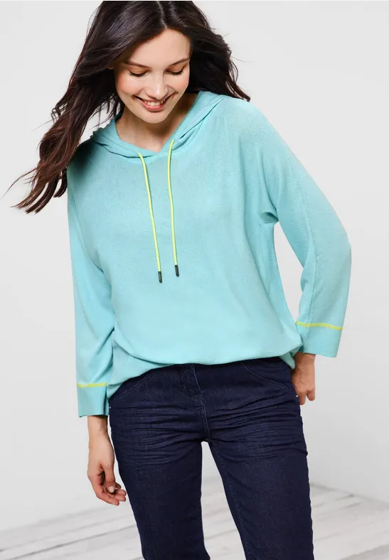 Pull-over d'été à capuche clary mint