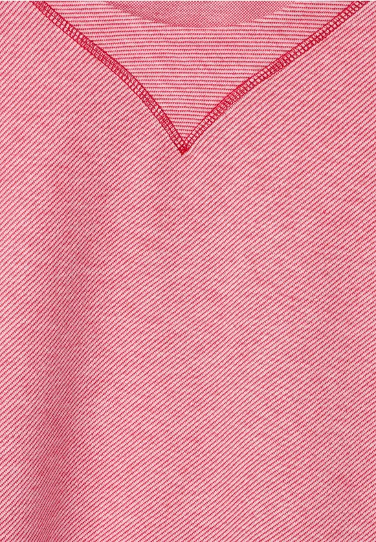 Sweatshirt mit Halbarm strawberry red