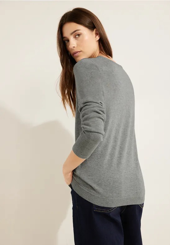 Basic Pullover mineral grey melange