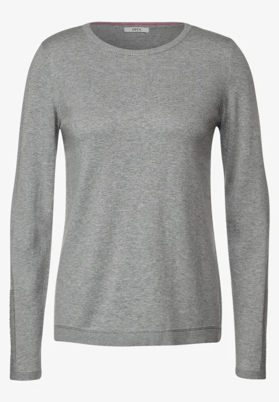 Basic Pullover mineral grey melange
