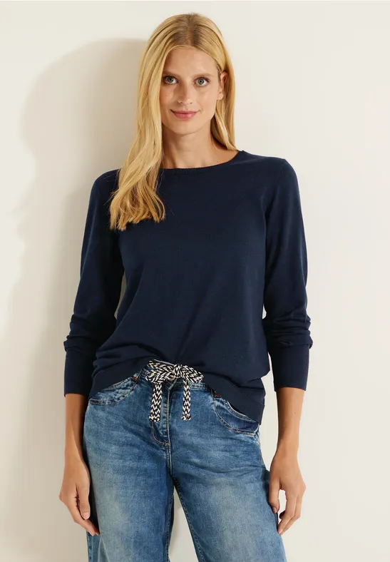 Basic Pullover night sky blue