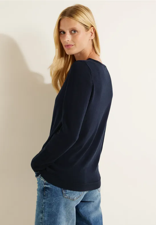Basic Pullover night sky blue