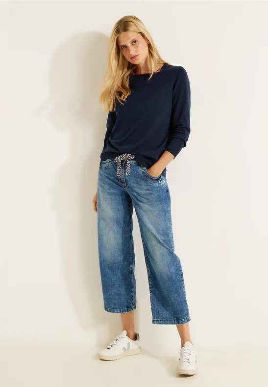 Basic Pullover night sky blue