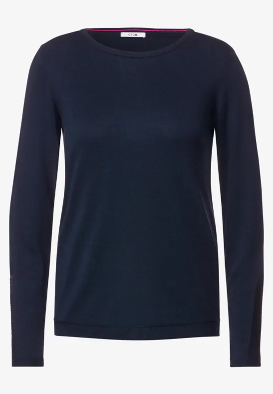 Basic Pullover night sky blue