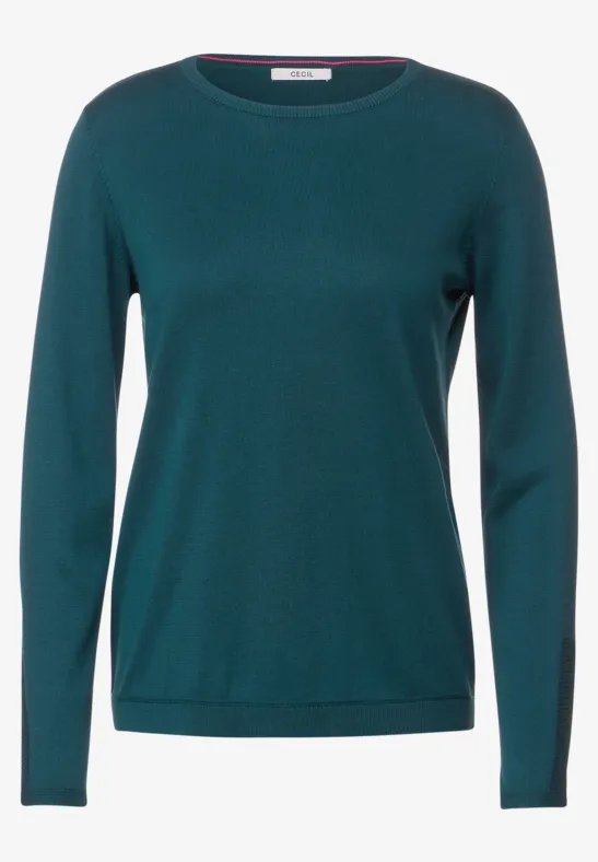 Pull-over basique deep lake green