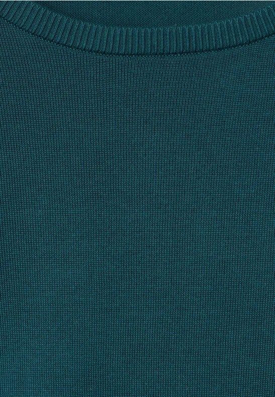 Pull-over basique deep lake green
