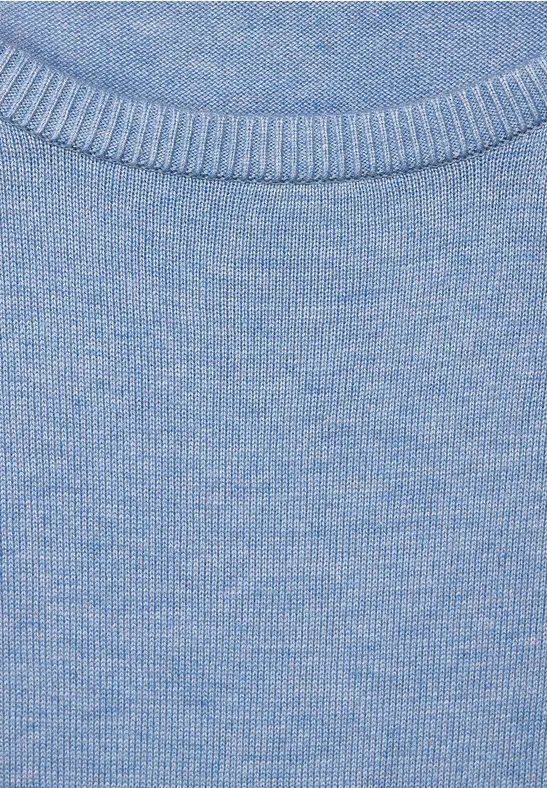Basic Pullover real blue melange