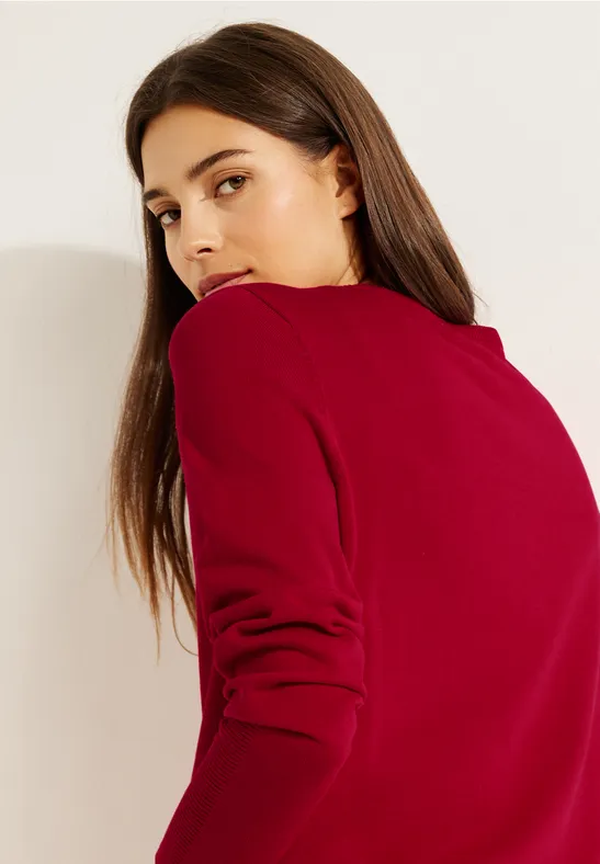 Basic Pullover casual red