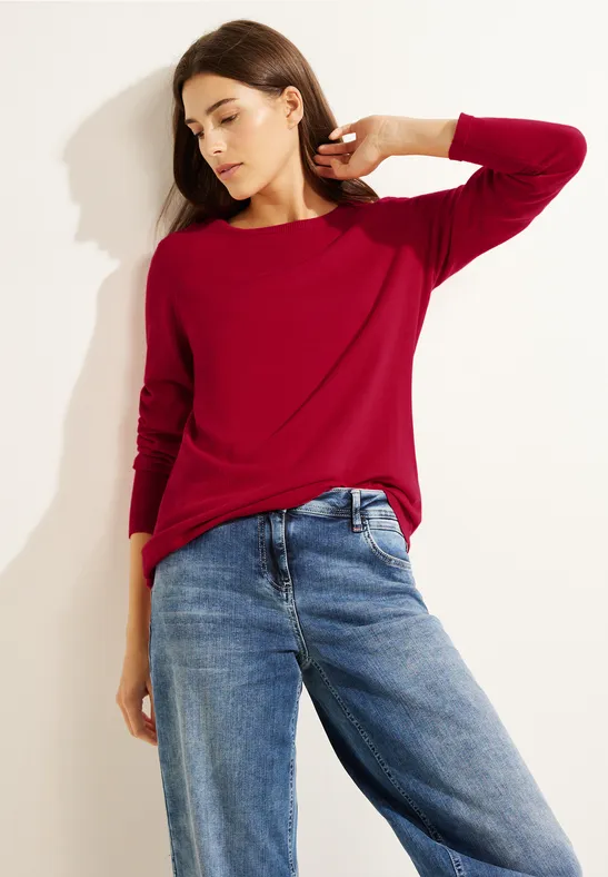 Basic Pullover casual red