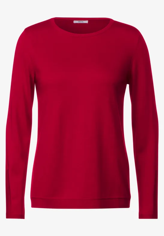 Basic Pullover casual red