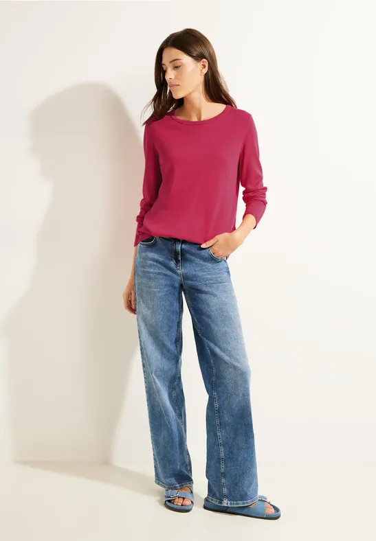 Basic Pullover cosy coral