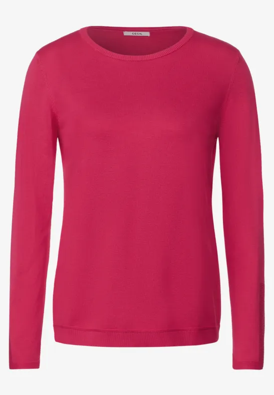 Basic Pullover cosy coral