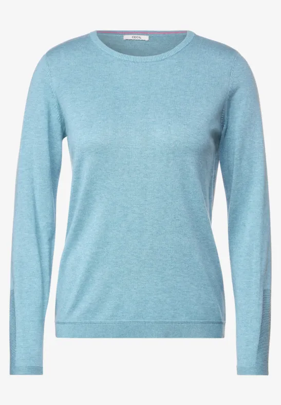 Basic Pullover reef blue melange