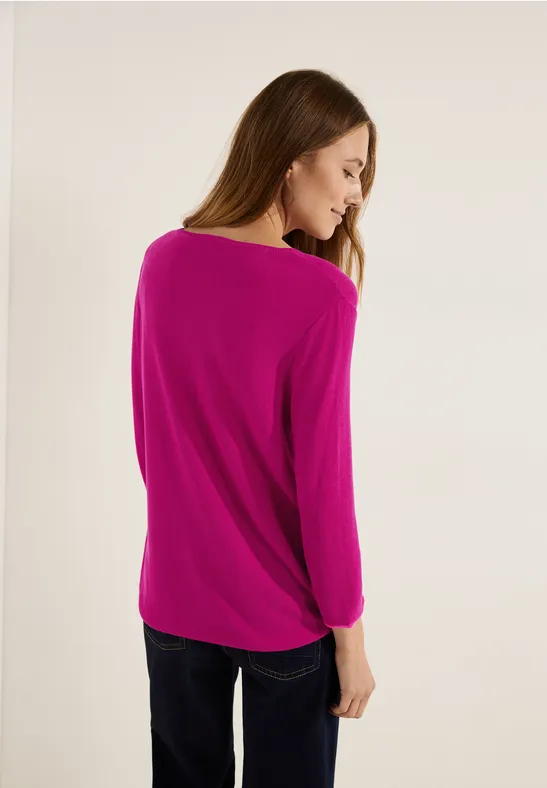 Pull-over en tricot avec structure cool pink