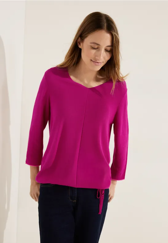 Pull-over en tricot avec structure cool pink