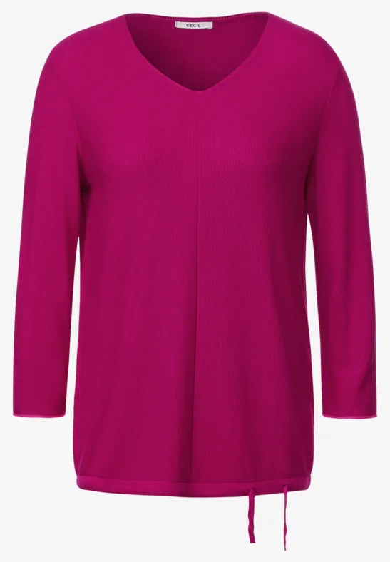 Pull-over en tricot avec structure cool pink