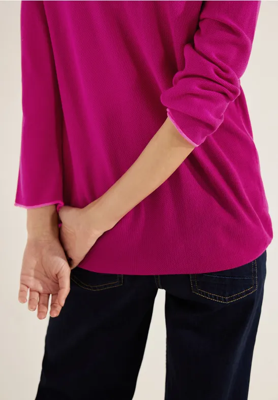 Pull-over en tricot avec structure cool pink