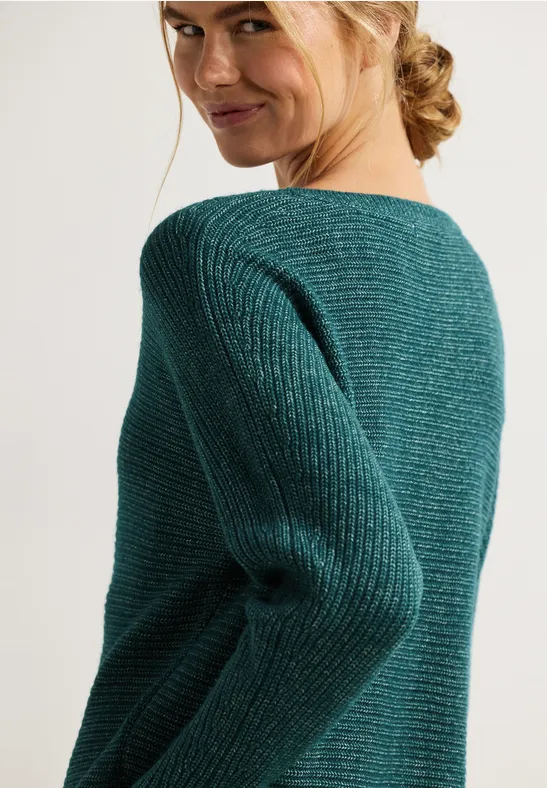 Mouline Dolman deep lake green melange