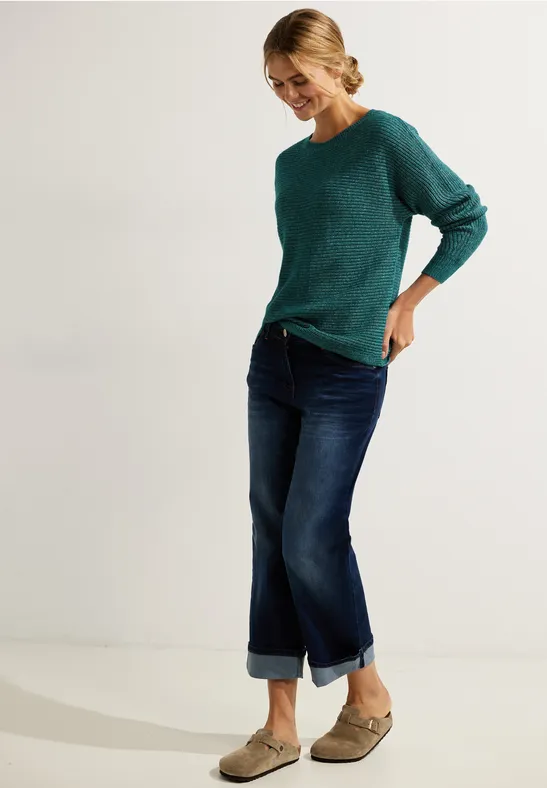 Mouline Dolman deep lake green melange