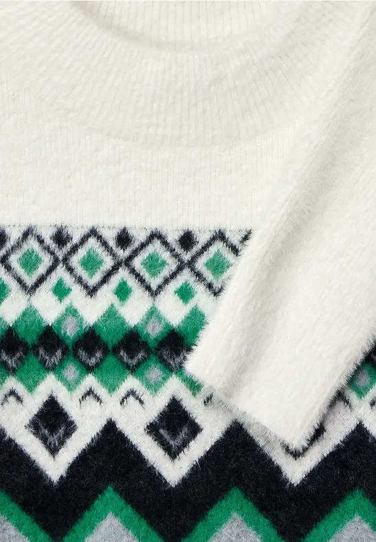 Cosy Noorse trui raw sand beige