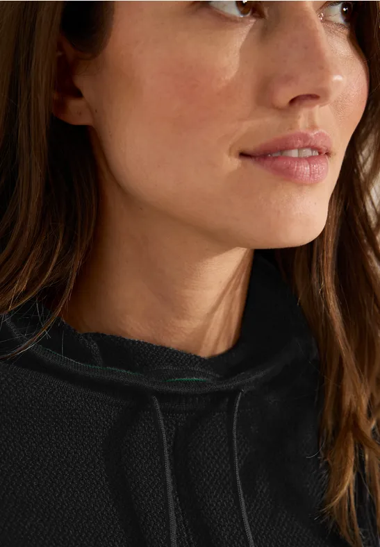 Pull-over à col haut Black
