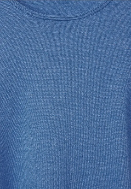 Basic trui water blue melange